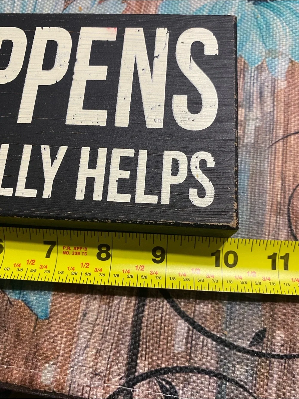 'Coffee Helps Decorative Wall Sign